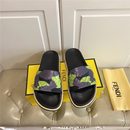 Replica Fendi Slippers For Women #801787 $64.00 USD for Wholesale
