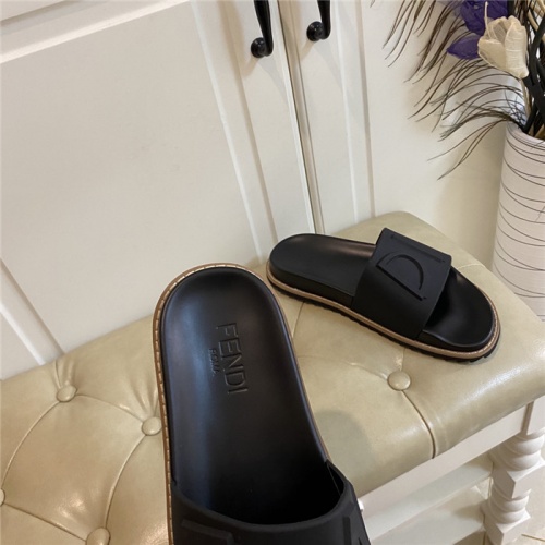 Replica Fendi Slippers For Women #801791 $64.00 USD for Wholesale