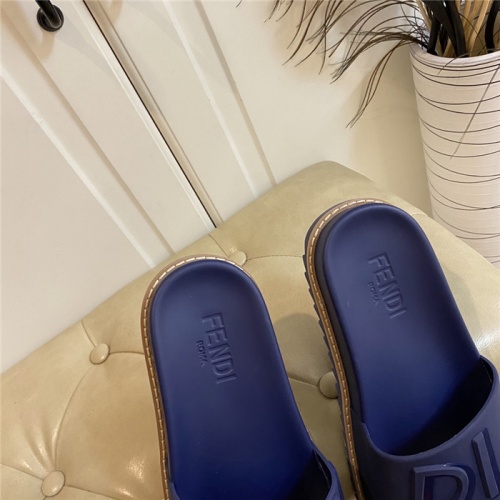 Replica Fendi Slippers For Women #801793 $64.00 USD for Wholesale