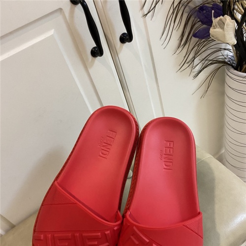 Replica Fendi Slippers For Women #801796 $64.00 USD for Wholesale