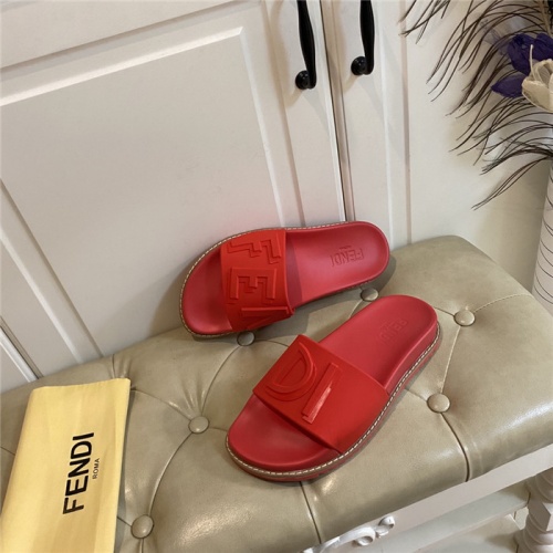 Replica Fendi Slippers For Men #801800 $64.00 USD for Wholesale