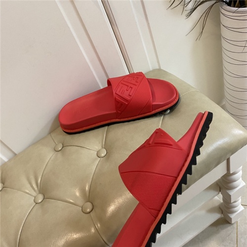 Replica Fendi Slippers For Men #801801 $64.00 USD for Wholesale