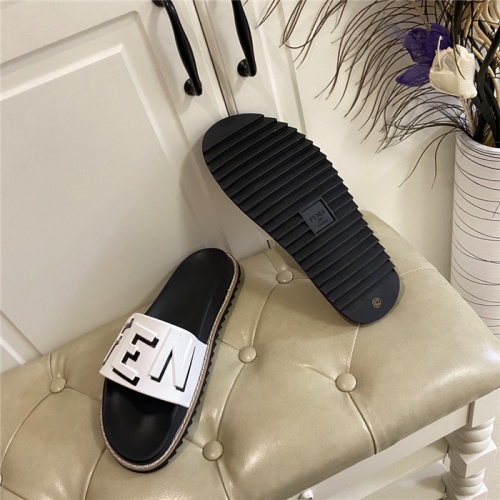 Replica Fendi Slippers For Men #801804 $64.00 USD for Wholesale
