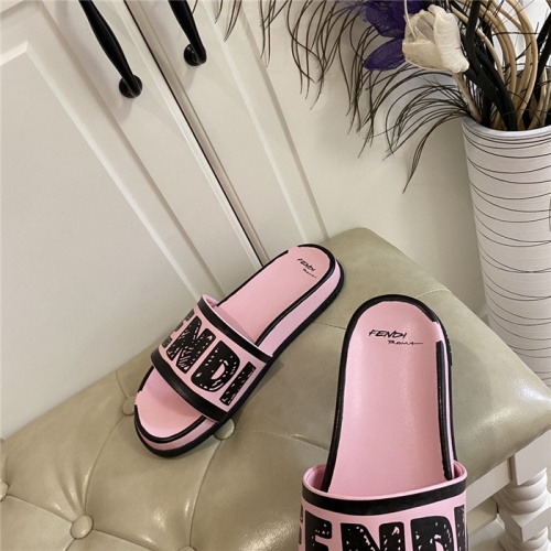 Replica Fendi Slippers For Women #801806 $72.00 USD for Wholesale