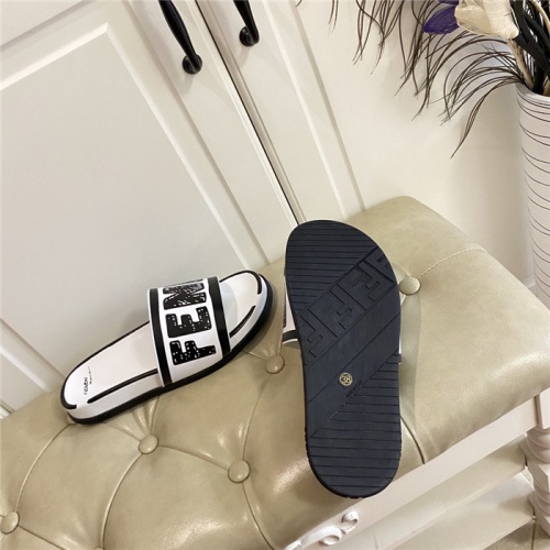 Replica Fendi Slippers For Men #801809 $72.00 USD for Wholesale