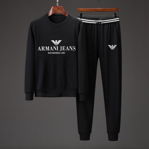 Armani Tracksuits Long Sleeved For Men #801883 $85.00 USD, Wholesale Replica Armani Tracksuits