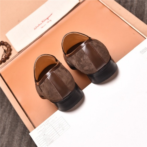 Replica Salvatore Ferragamo Leather Shoes For Men #802721 $98.00 USD for Wholesale