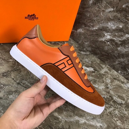 Replica Hermes Casual Shoes For Men #802795 $80.00 USD for Wholesale