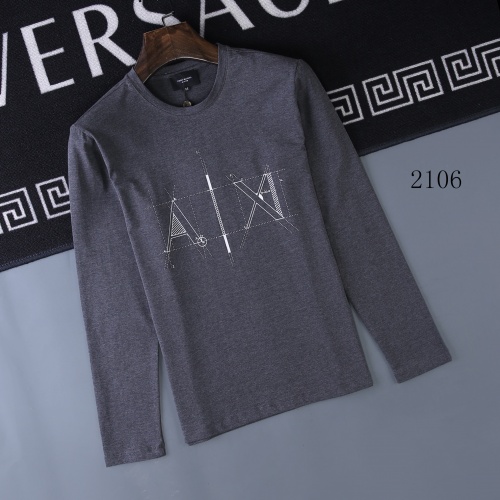Armani T-Shirts Long Sleeved For Men #803078 $34.00 USD, Wholesale Replica Armani T-Shirts