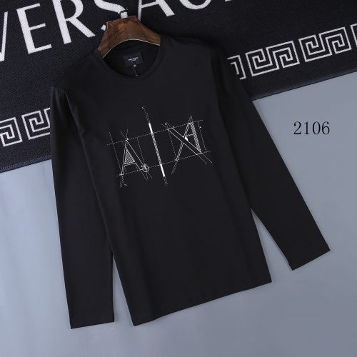 Armani T-Shirts Long Sleeved For Men #803080 $34.00 USD, Wholesale Replica Armani T-Shirts