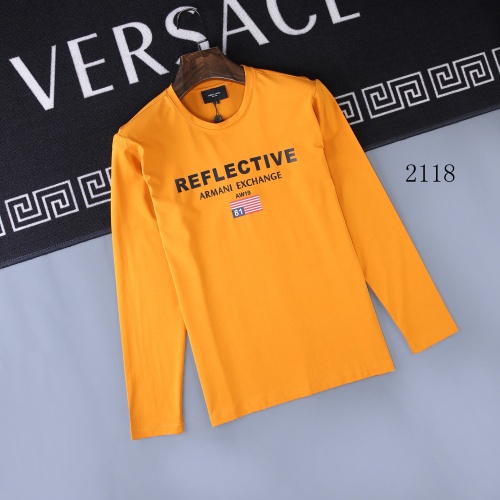 Armani T-Shirts Long Sleeved For Men #803082 $34.00 USD, Wholesale Replica Armani T-Shirts