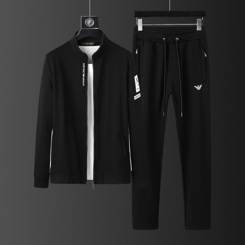 Armani Tracksuits Long Sleeved For Men #803520 $85.00 USD, Wholesale Replica Armani Tracksuits