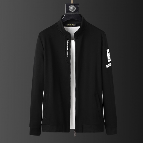 Replica Armani Tracksuits Long Sleeved For Men #803520 $85.00 USD for Wholesale