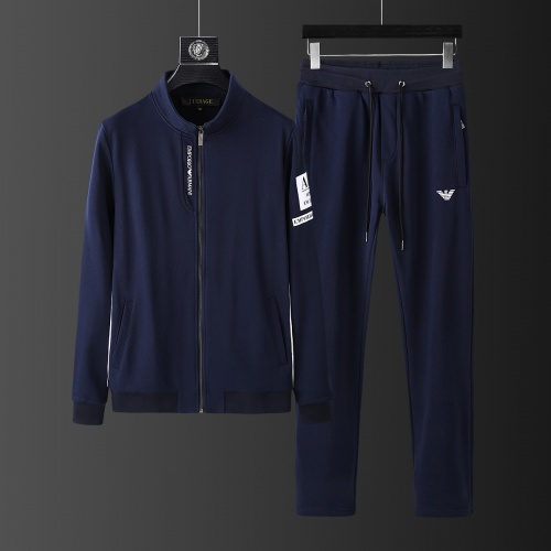 Armani Tracksuits Long Sleeved For Men #803521 $85.00 USD, Wholesale Replica Armani Tracksuits