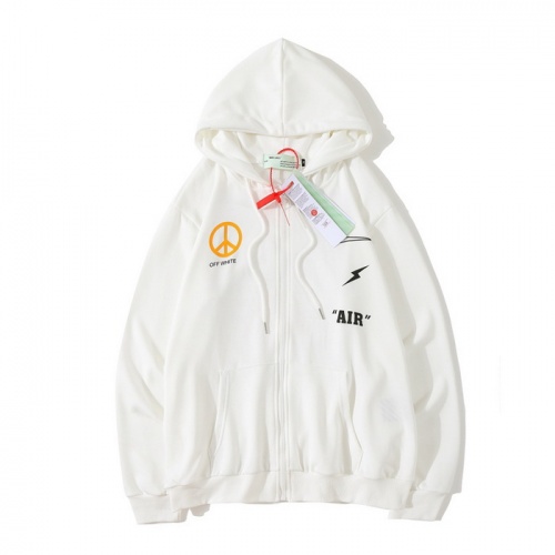 Replica Off-White Hoodies Long Sleeved For Men #803730 $40.00 USD for Wholesale