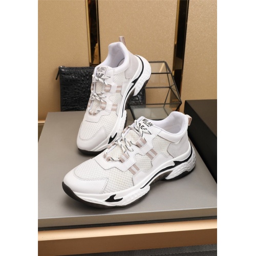 Armani Casual Shoes For Men #804074 $76.00 USD, Wholesale Replica Armani Casual Shoes