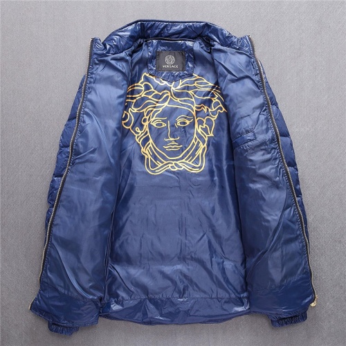 Replica Versace Down Coat Long Sleeved For Men #804135 $132.00 USD for Wholesale