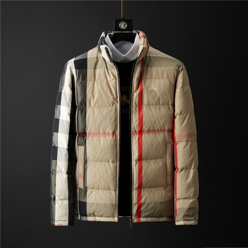 Burberry Down Feather Coat Long Sleeved For Men #804160 $105.00 USD, Wholesale Replica Burberry Down Feather Coat