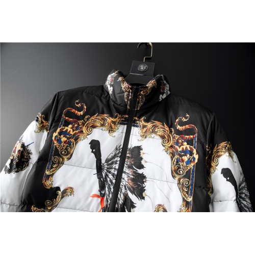 Replica Versace Down Coat Long Sleeved For Men #804163 $105.00 USD for Wholesale
