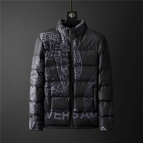 Versace Down Coat Long Sleeved For Men #804165 $105.00 USD, Wholesale Replica Versace Down Coat