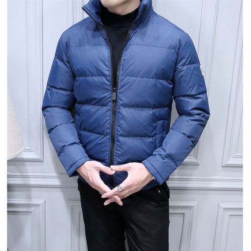 Replica Moncler Down Feather Coat Long Sleeved For Men #804185 $105.00 USD for Wholesale