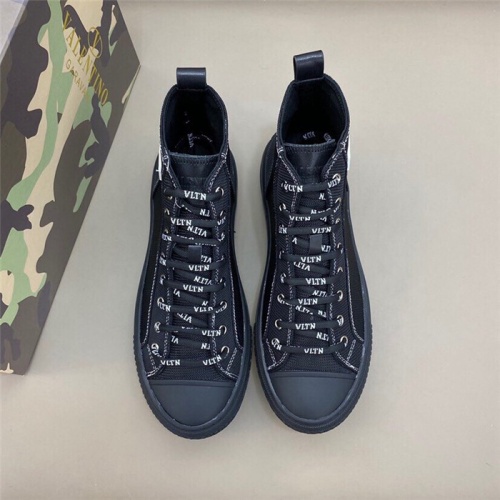 Replica Valentino High Tops Shoes For Men #804242 $80.00 USD for Wholesale