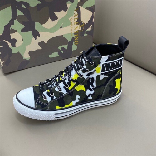 Replica Valentino High Tops Shoes For Men #804243 $80.00 USD for Wholesale