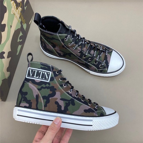 Valentino High Tops Shoes For Men #804244 $80.00 USD, Wholesale Replica Valentino High Tops Shoes