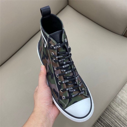 Replica Valentino High Tops Shoes For Men #804244 $80.00 USD for Wholesale