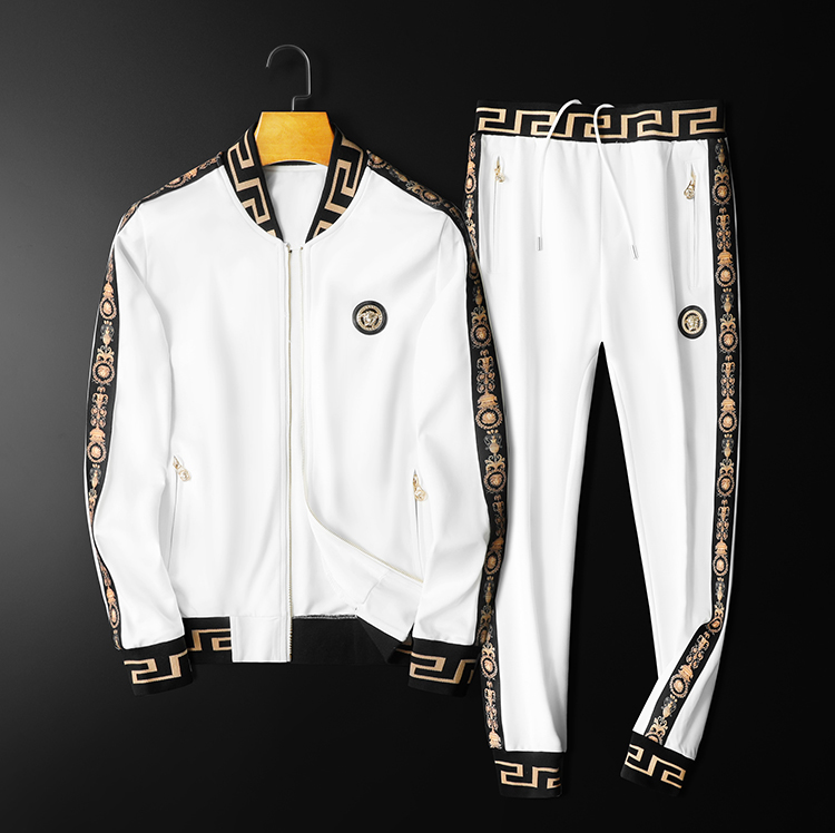 Versace Tracksuits Long Sleeved Zipper For Men #798538 $95.06 USD ...