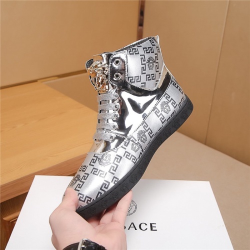 Replica Versace High Tops Shoes For Men #804490 $72.00 USD for Wholesale
