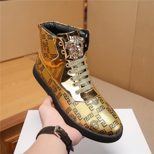 Replica Versace High Tops Shoes For Men #804491 $72.00 USD for Wholesale