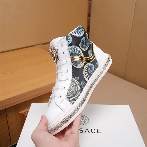 Replica Versace High Tops Shoes For Men #804493 $76.00 USD for Wholesale