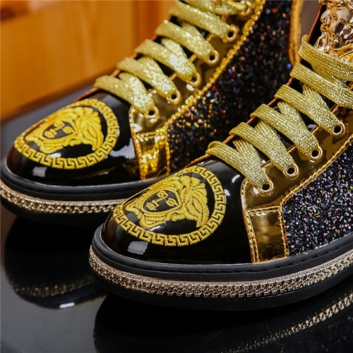 Replica Versace High Tops Shoes For Men #804495 $76.00 USD for Wholesale