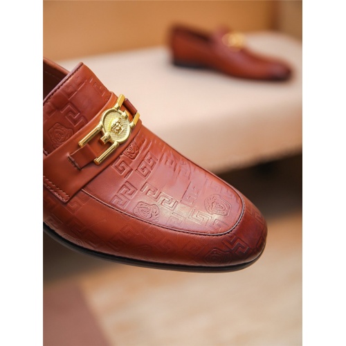 Replica Versace Leather Shoes For Men #804775 $80.00 USD for Wholesale