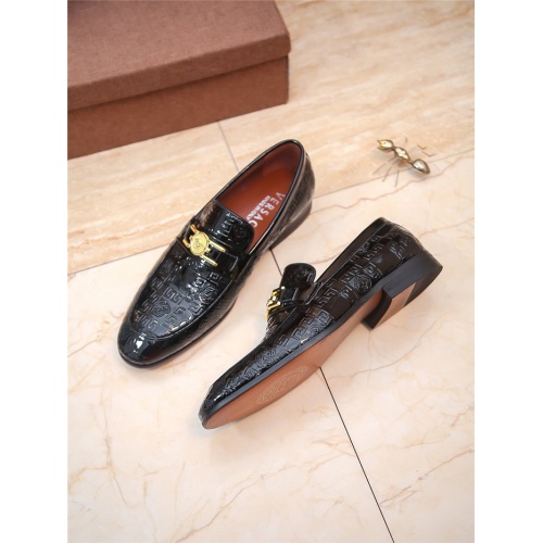 Replica Versace Leather Shoes For Men #804776 $80.00 USD for Wholesale