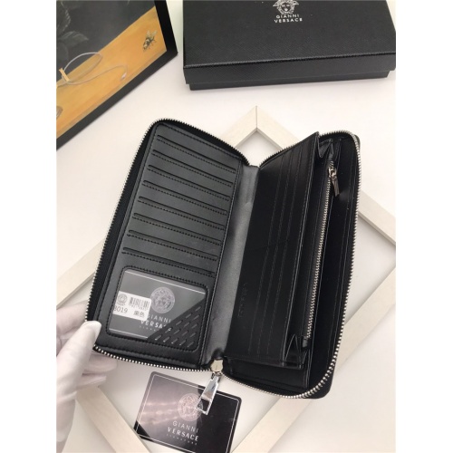 Replica Versace AAA Man Wallets #804839 $54.00 USD for Wholesale