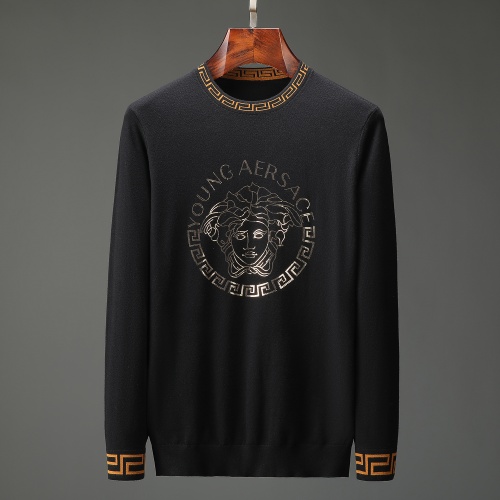 Versace Sweaters Long Sleeved For Men #805481 $48.00 USD, Wholesale Replica Versace Sweaters