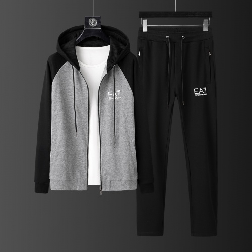 Armani Tracksuits Long Sleeved For Men #805613 $80.00 USD, Wholesale Replica Armani Tracksuits