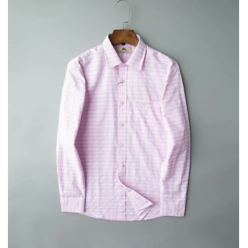 Burberry Shirts Long Sleeved For Men #805619 $34.00 USD, Wholesale Replica Burberry Shirts