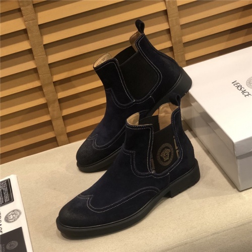 Replica Versace Boots For Men #805686 $108.00 USD for Wholesale