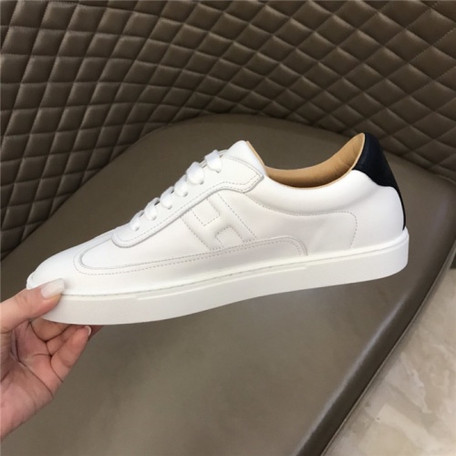 Replica Hermes Casual Shoes For Men #805739 $80.00 USD for Wholesale