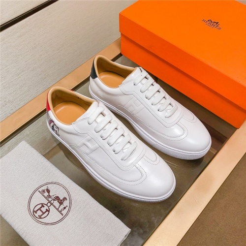 Replica Hermes Casual Shoes For Men #805741 $76.00 USD for Wholesale