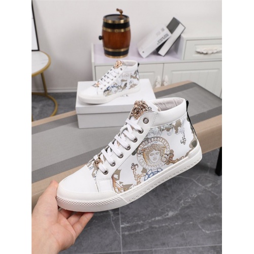 Versace High Tops Shoes For Men #805941 $82.00 USD, Wholesale Replica Versace High Tops Shoes