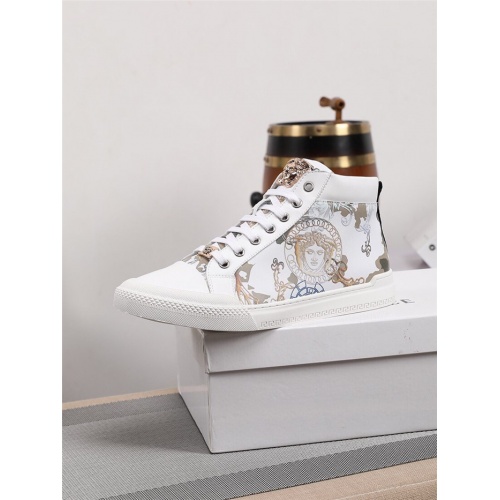 Replica Versace High Tops Shoes For Men #805941 $82.00 USD for Wholesale