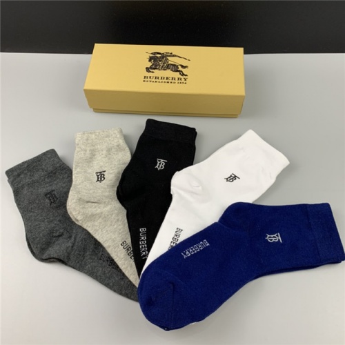 Replica Burberry Socks For Men #806158 $28.00 USD for Wholesale