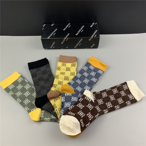 Replica Balenciaga Socks For Men #806171 $28.00 USD for Wholesale