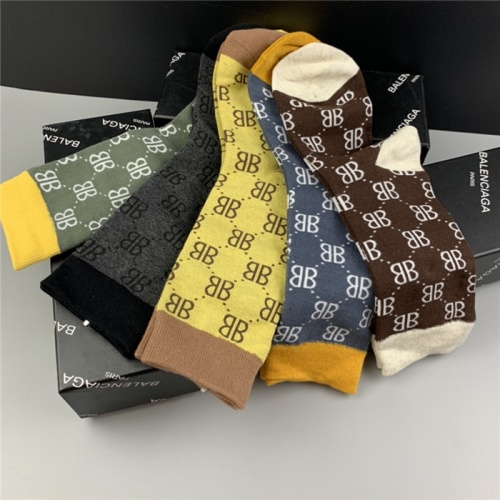 Replica Balenciaga Socks For Men #806171 $28.00 USD for Wholesale