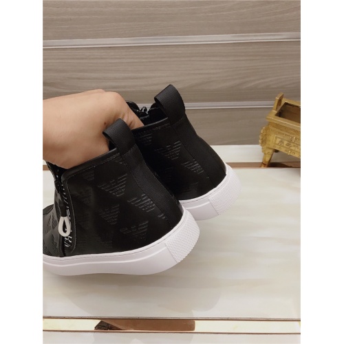 Replica Armani High Tops Shoes For Men #806926 $82.00 USD for Wholesale