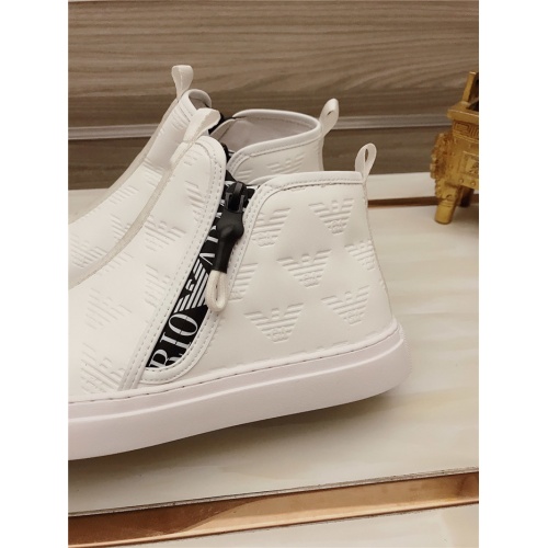 Replica Armani High Tops Shoes For Men #806927 $82.00 USD for Wholesale